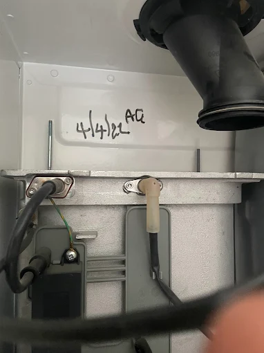Boiler service carried out and dated by our engineer