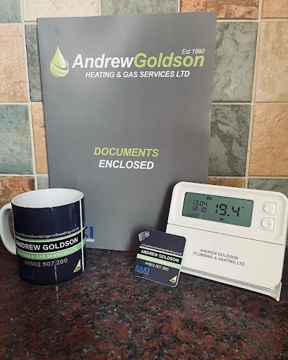 Andrew Goldson paperwork, heating controls and branded items